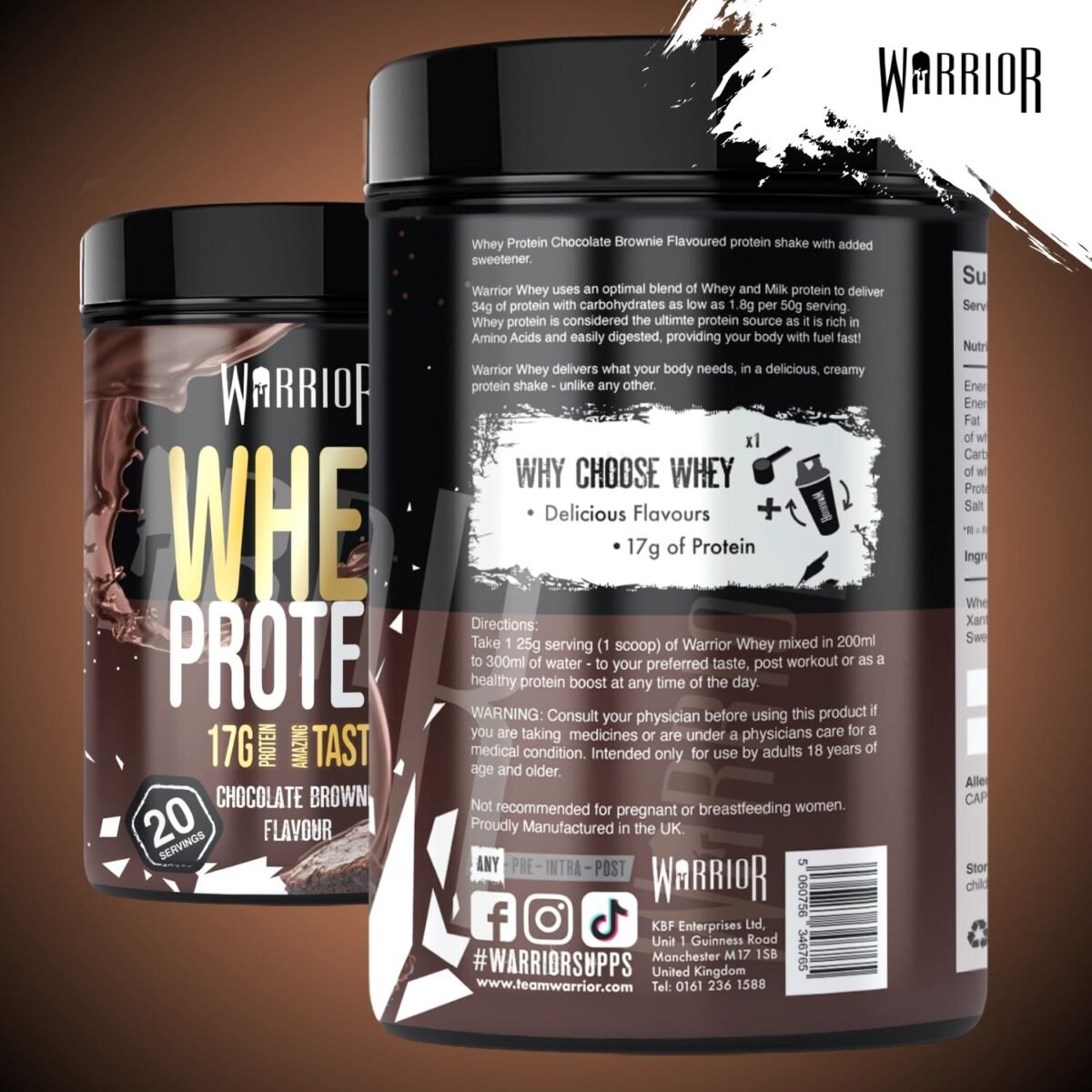 Version 1.0.0 Warrior Whey Protein Powder